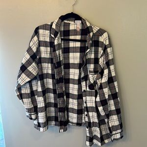 2XL Womens matching plaid pajamas set top and bottom